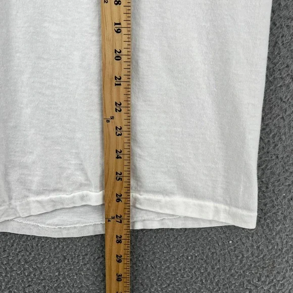 Vtg 90s Hanes 50th Anniv TOXX Member Print Adult XL White USA Single Stitch - Picture 9 of 15
